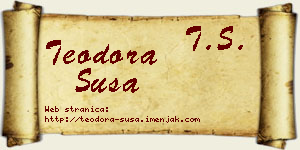 Teodora Suša vizit kartica